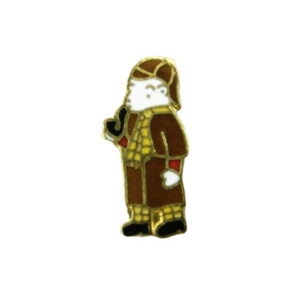 Vintage Sherlock Bear Tie Tack Goldtone Gold Tone 53229